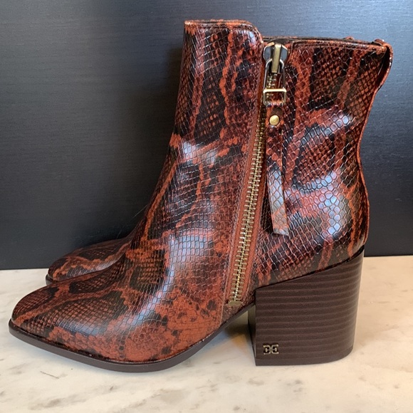 Sam Edelman Snake Print Carlysle Ankle Boot - Picture 11 of 15